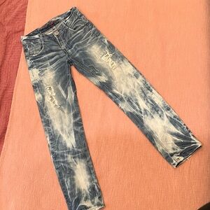 Men's Distressed W32L32 Denim Jeans